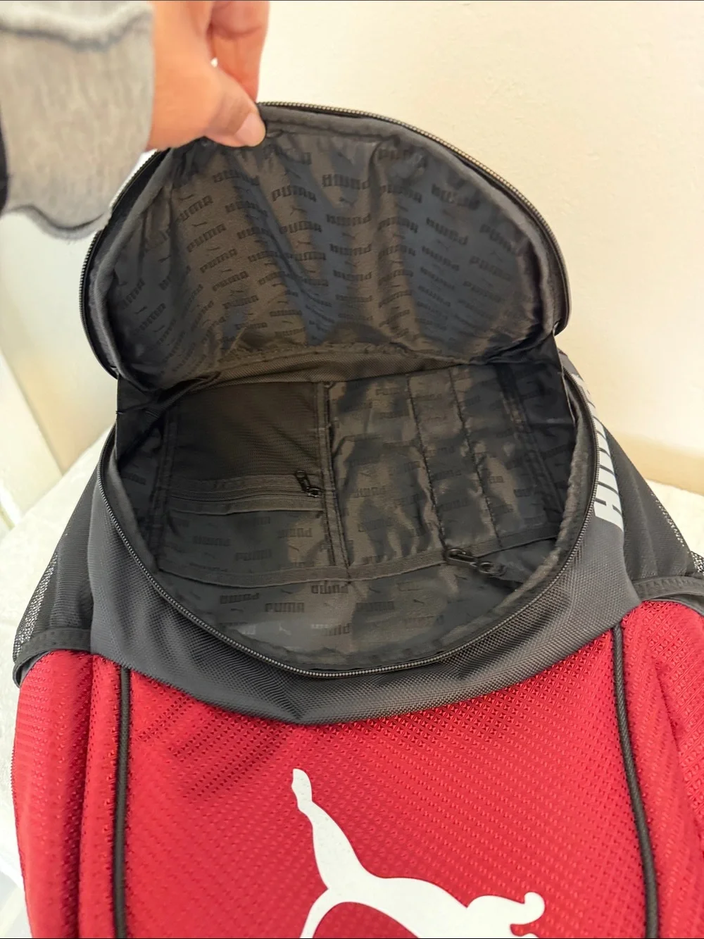 PUMA Red & Black Active Backpack